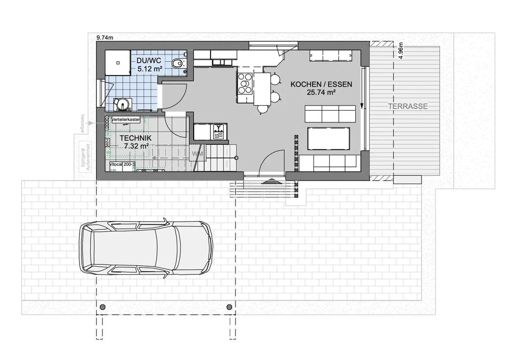 Maison modulaire à deux étages X-Sense de 75