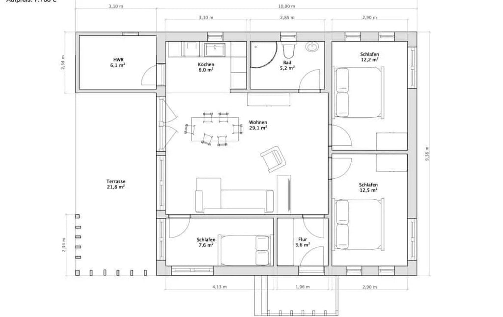 Maison préfabriquée disponible immédiatement Chalet K-Home-M-80