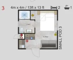 Petite maison mobile avec garage T2
