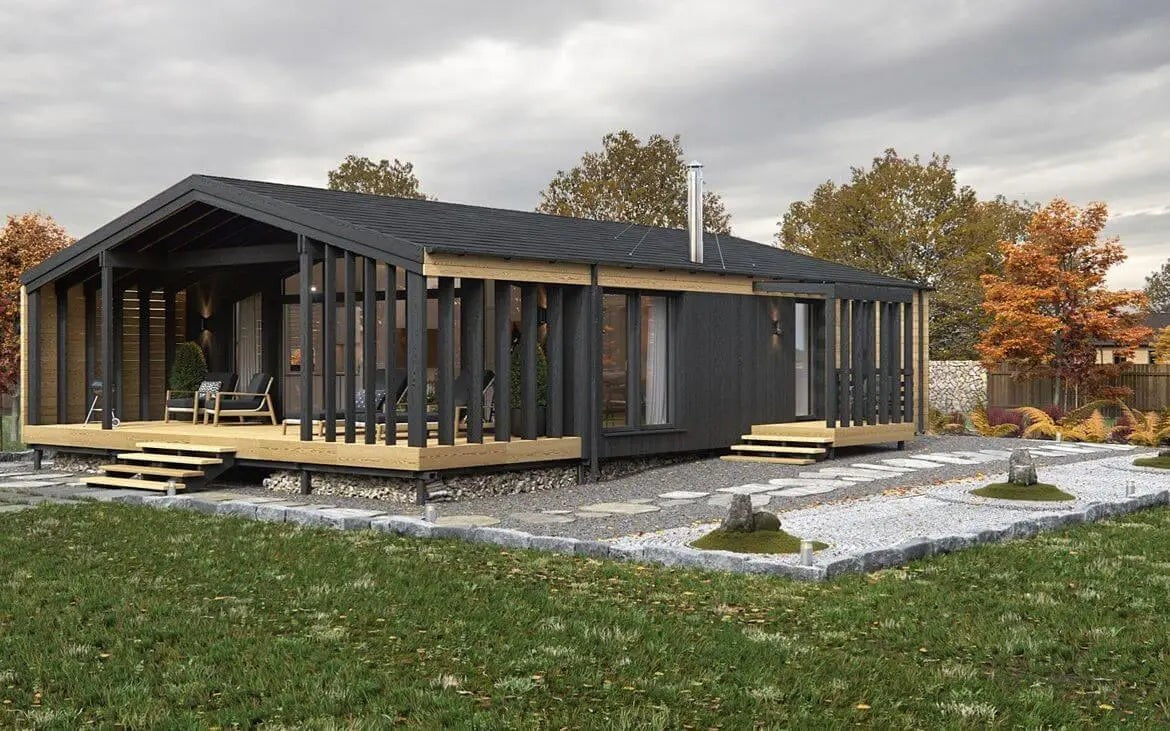 Maison préfabriquée disponible immédiatement Chalet K-Home-M-80