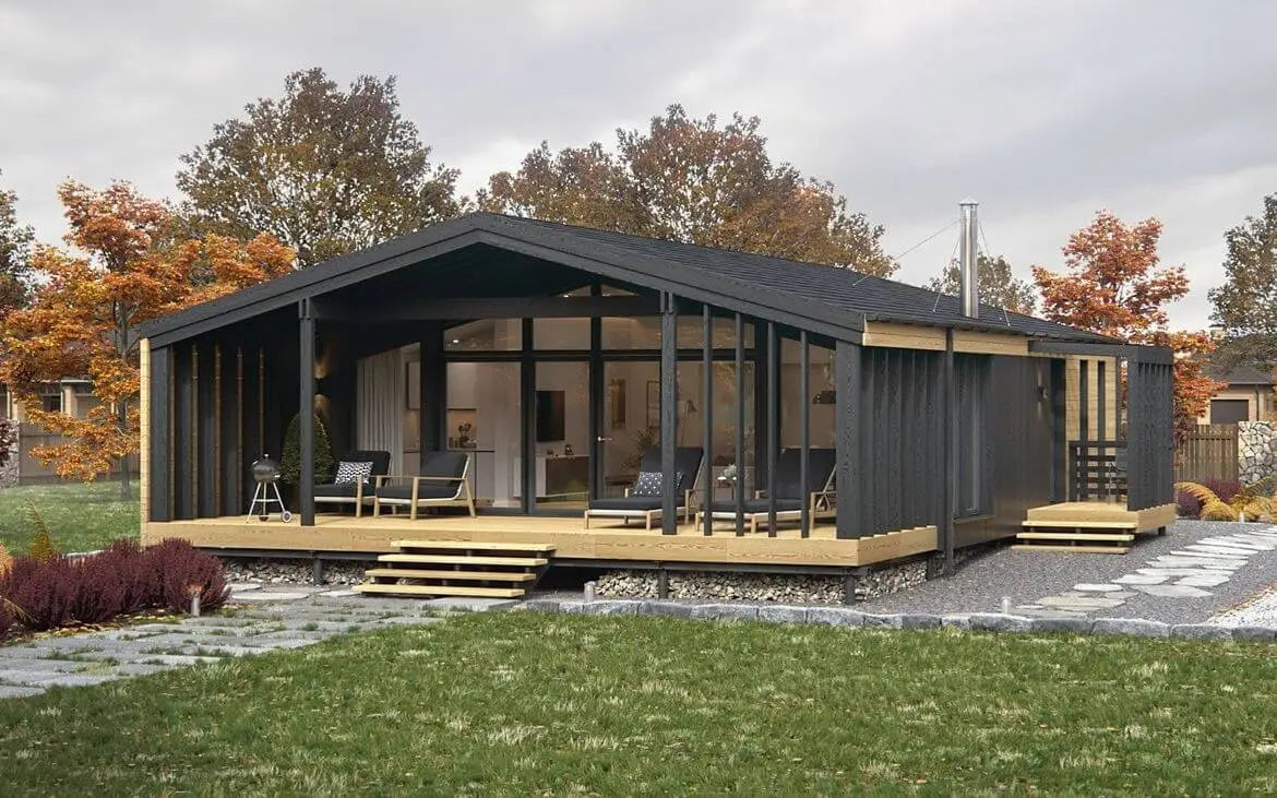 Maison préfabriquée disponible immédiatement Chalet K-Home-M-80