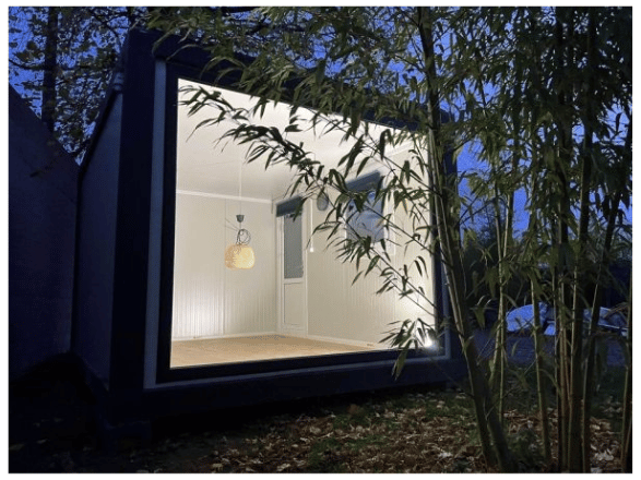 Module conteneur meublé de 3 x 4 m – Design moderne et flexible