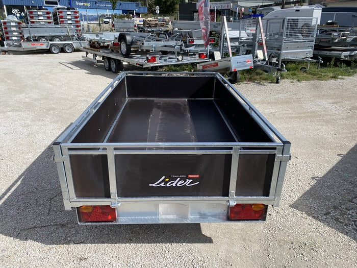 Remorque en bois Lider 45450 251 x 133 cm 500/750 KG PTAC