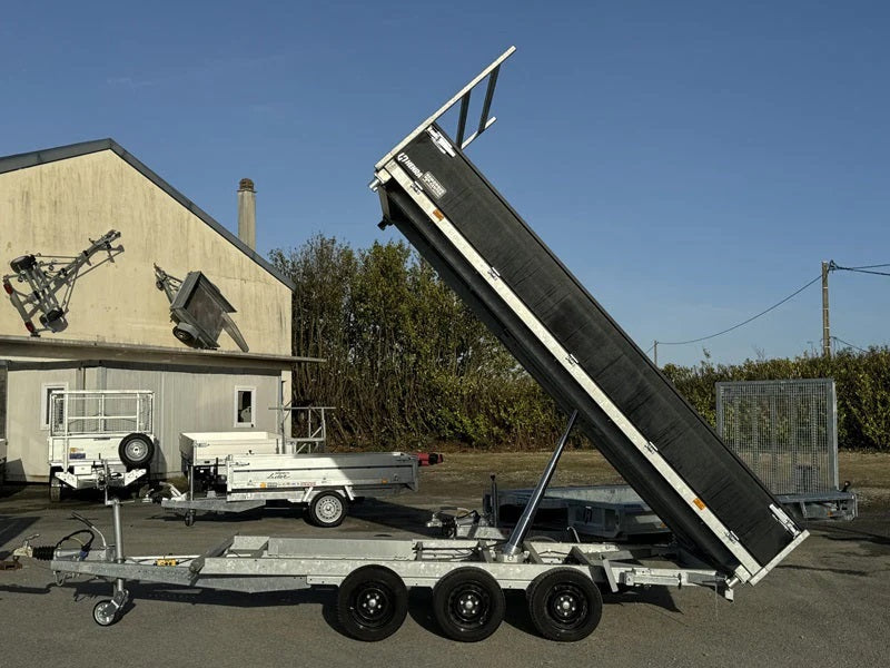 Remorque à trois bennes 3x1800 kg 3,5 t