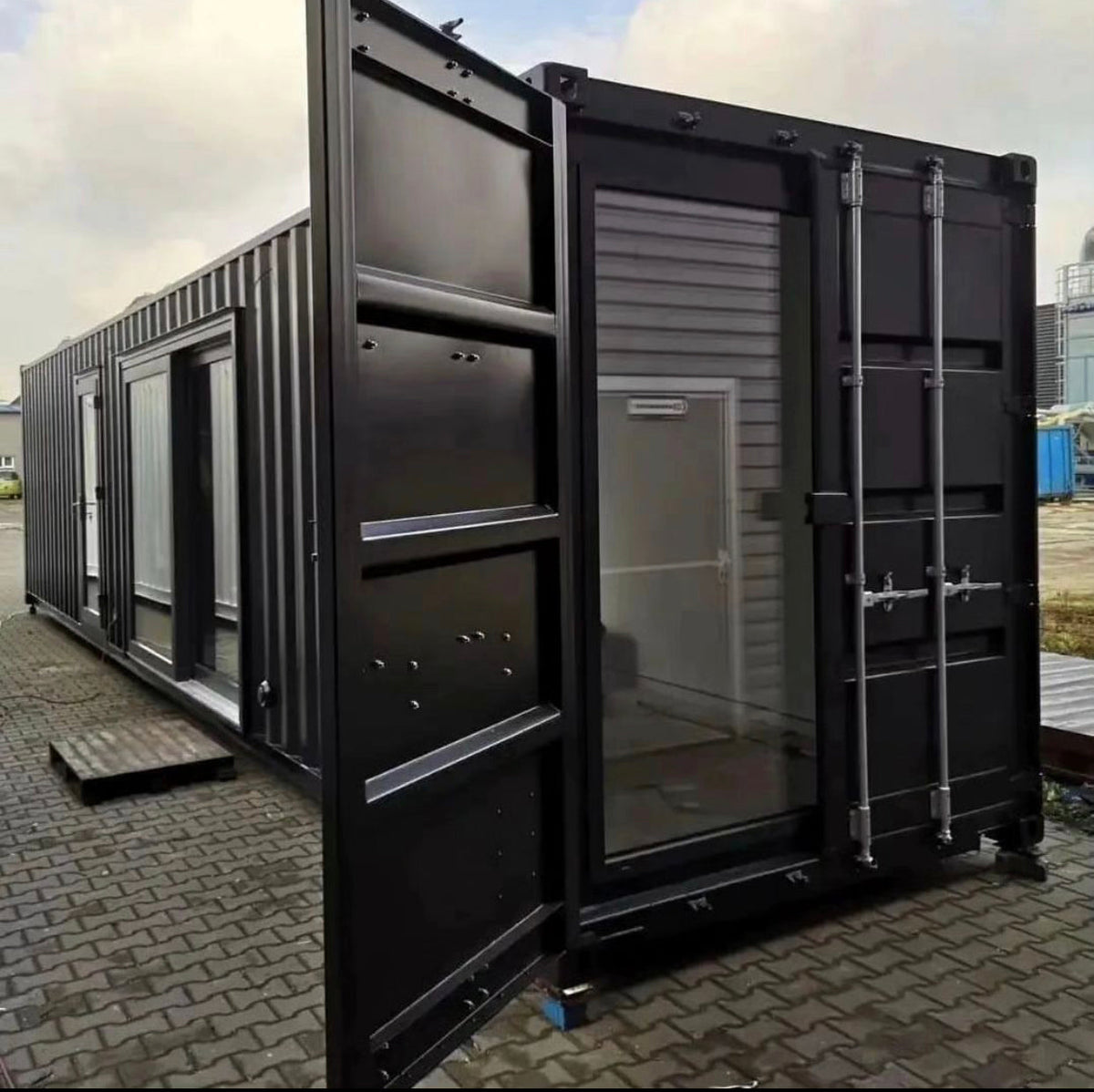 Maison De Cristal Avec Conteneur De 40 Pieds