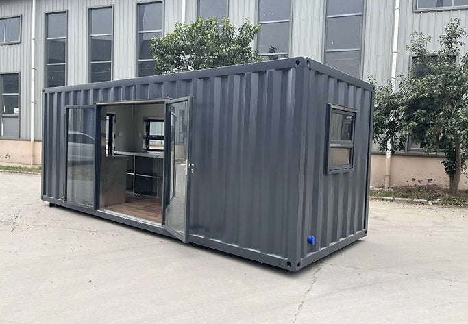 Conteneur Café-Bar Mobile – Kiosque Préfabriqué, Acier Résistant et 100 % Personnalisable