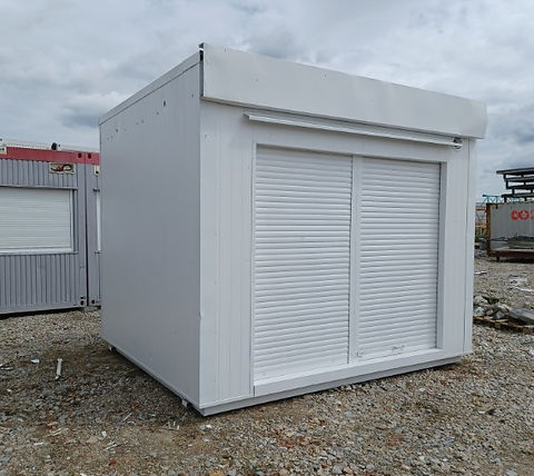 Conteneur Commercial 300×350 Avec Volets Frontaux Divisés + Porte Arrière