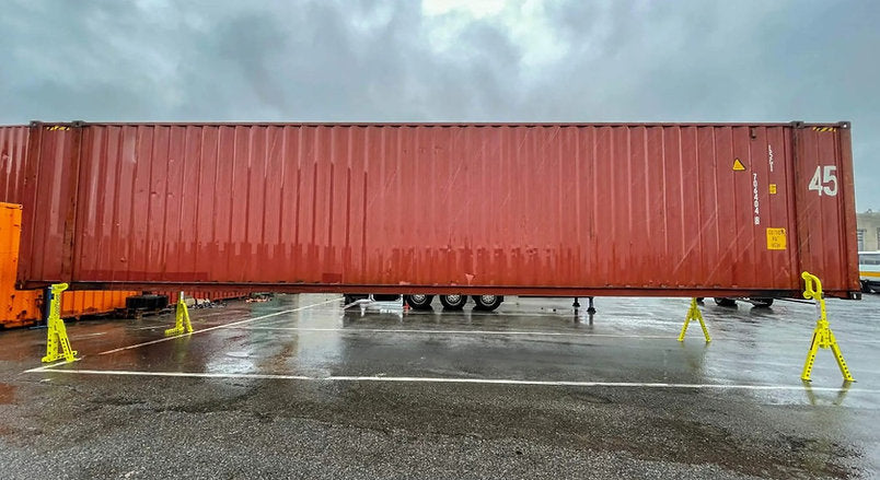 Conteneur High Cube 45 pieds d'occasion – 86 m³, Acier CORTEN et Charge 30 t
