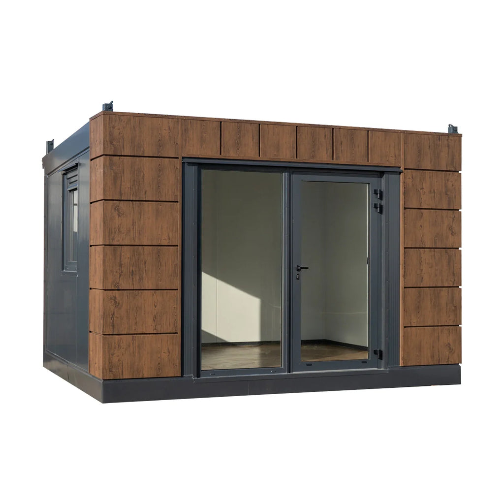 Conteneur Helsinki de 4,80 x 3,50 mètres. Idéal comme bungalow sportif