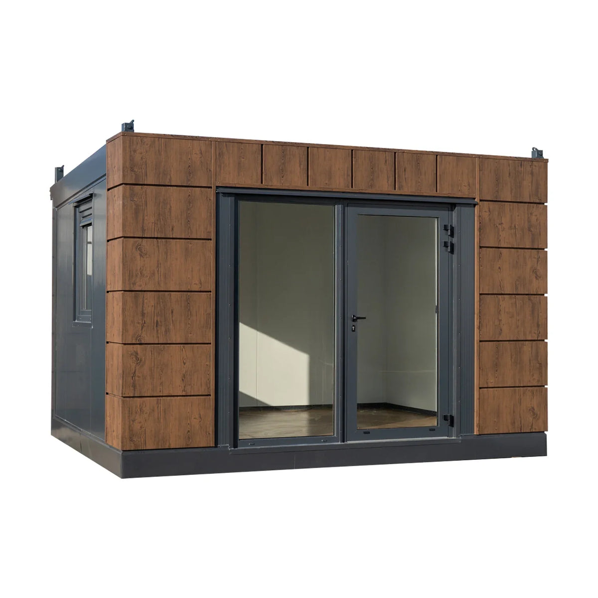 Conteneur Helsinki de 4,80 x 3,50 mètres. Idéal comme bungalow sportif