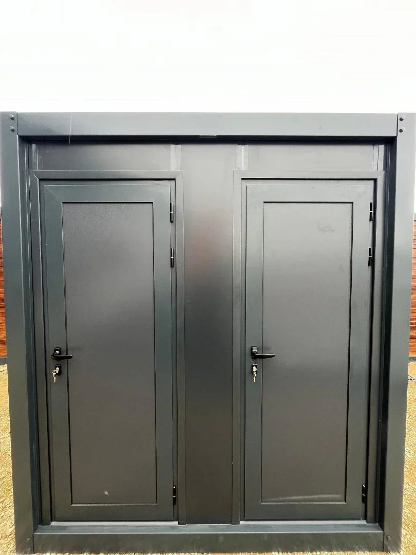 Conteneur sanitaire WC + Lavabo + Douche connectable Gris