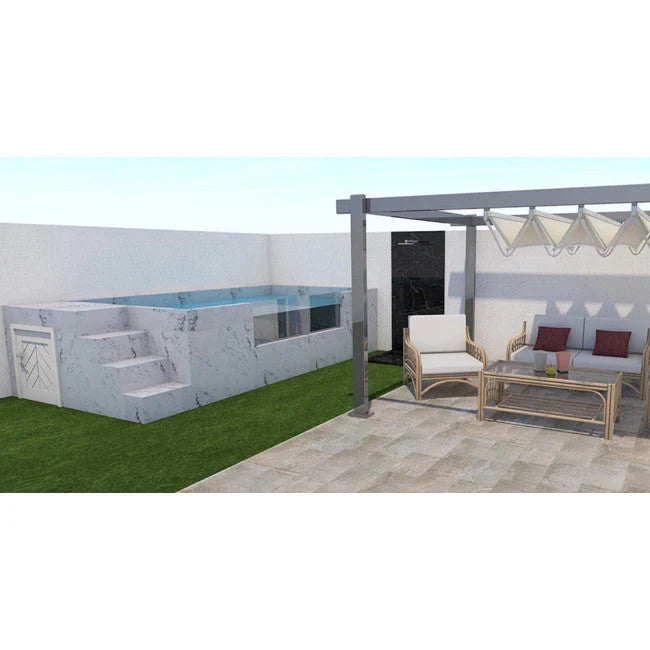 PISCINE HORS-SOL EN ACIER RIGIDE ILU PRO 230