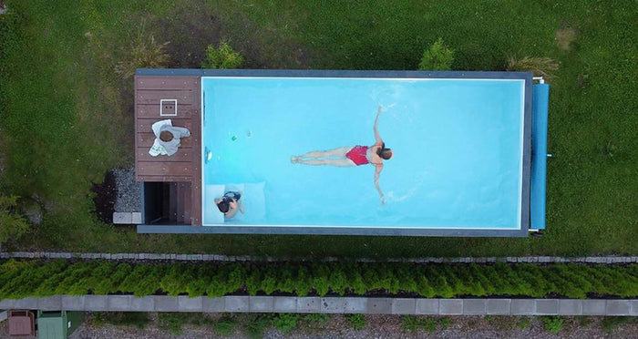 Piscine conteneur de 6,2 m x 2,5 m Jet Swim