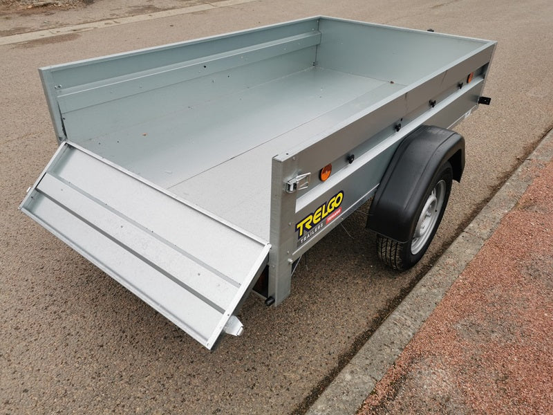 Remorque à bagages TRELGO avec roue jockey et bâche plate