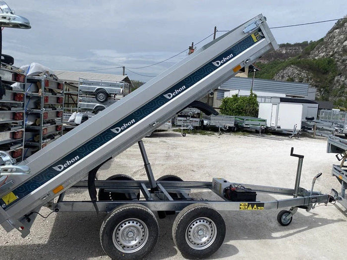 Remorque benne hydraulique Debon PW 1.2 LUX, 306 × 155 cm, 2 000 kg MMA