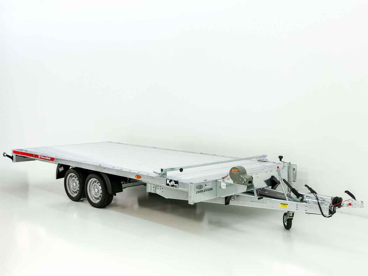 Remorque de voiture temared CARLU 4521-S sol en aluminium 215x450cm 3.5t-Nouveau