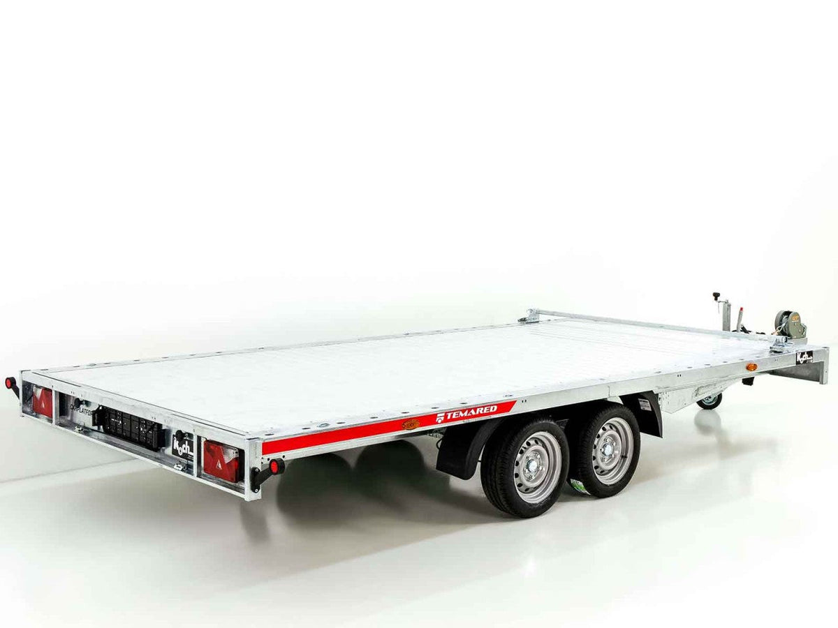Remorque de voiture temared CARLU 4521-S sol en aluminium 215x450cm 3.5t-Nouveau