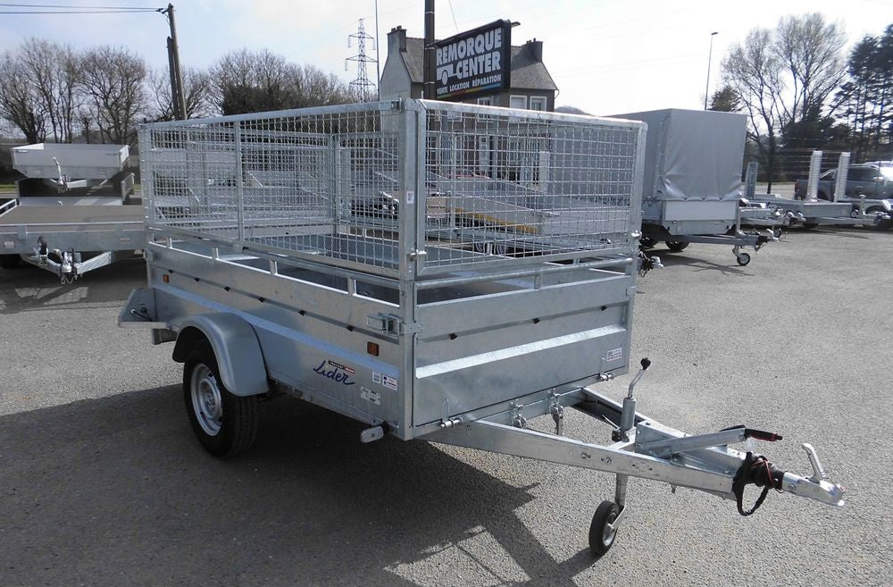 Remorque polyvalente LIDER ROBUST 2M50- 1 essieux freiné