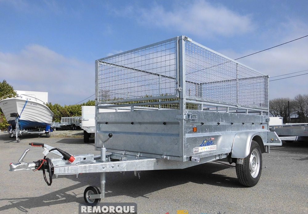 Remorque polyvalente LIDER ROBUST 2M50- 1 essieux freiné