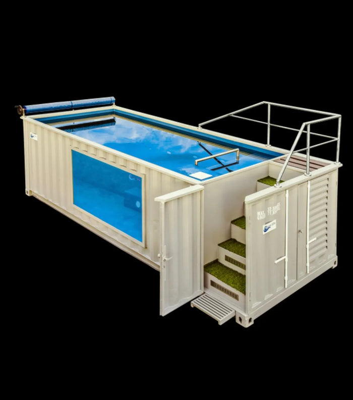 PISCINE CONTENEUR PANORAMIQUE DE 12 MÈTRES