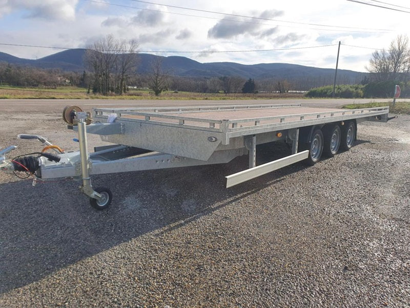 Plateforme fixe + rampes Boro ATLAS 6m x 2m 3500KG 3 essieux