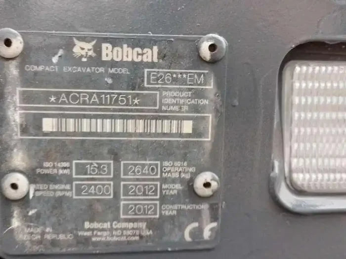 BOBCAT E26, 2,64 T, + 3 GODETS