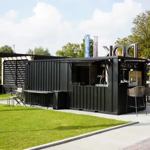 Conteneur de bar extérieur détachable 8x2m