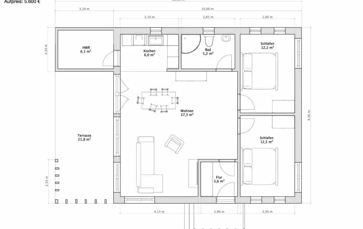 Maison préfabriquée disponible immédiatement Chalet K-Home-M-80