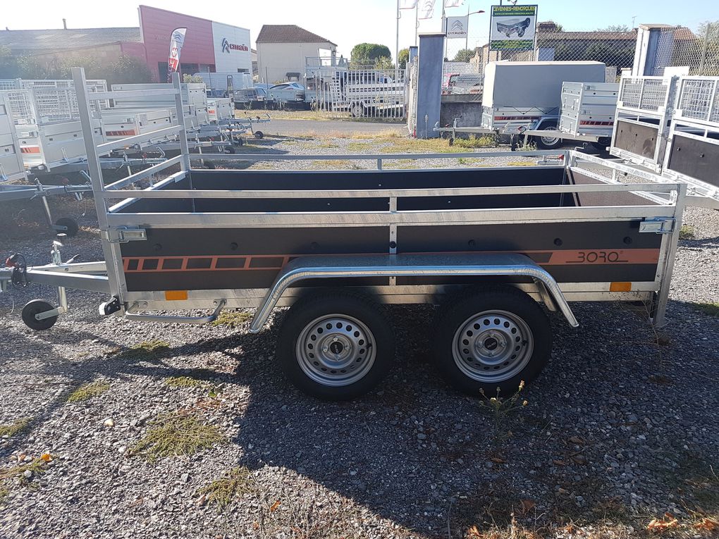 Remorque bagagère boro niewiadow BOK725D neuve ptac 750 kg