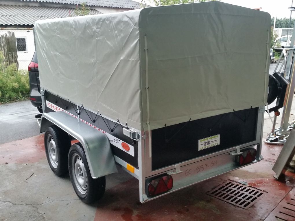Remorque bagagère boro niewiadow BOK725D neuve ptac 750 kg
